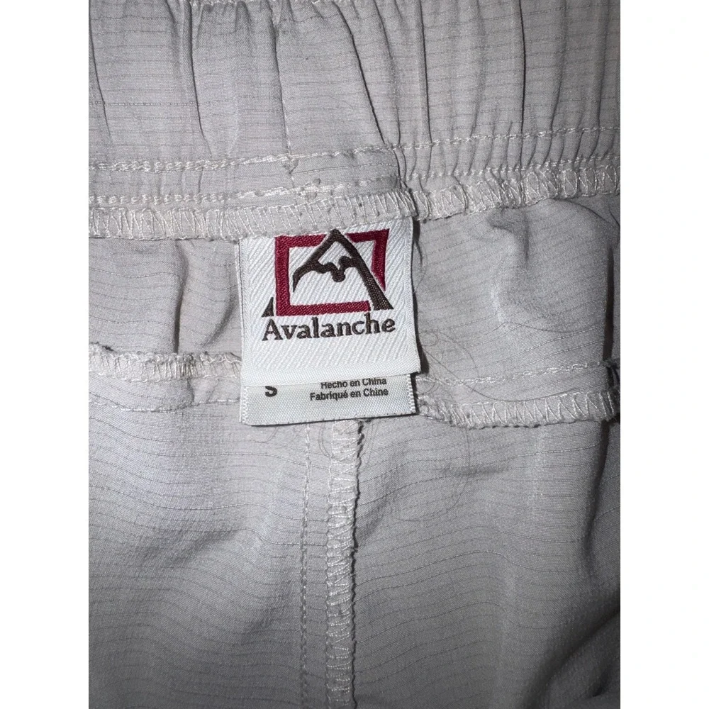 Avalanche Mens Outdoor Hiking Shorts Tan Ripstop Elastic Waist Small